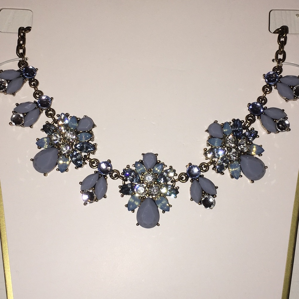 Light Blue Statement Necklace